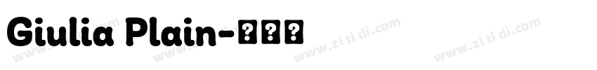 Giulia Plain字体转换